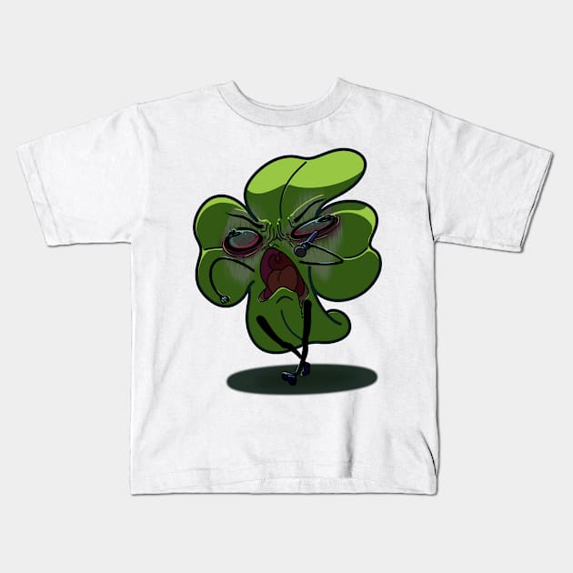 ShamROCK and the Metal-Leafed Clovers Kids T-Shirt by Ray-Fillet